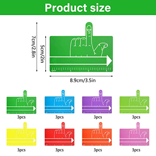 Kids Finger Spacers with Guided Reading Strips - Handwriting & Reading Aid, 8 Bright Colors, Classroom & Home Use