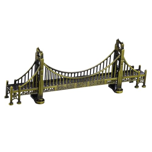 Garvalon Golden Gate Bridge Model - Retro Alloy Desk Statue