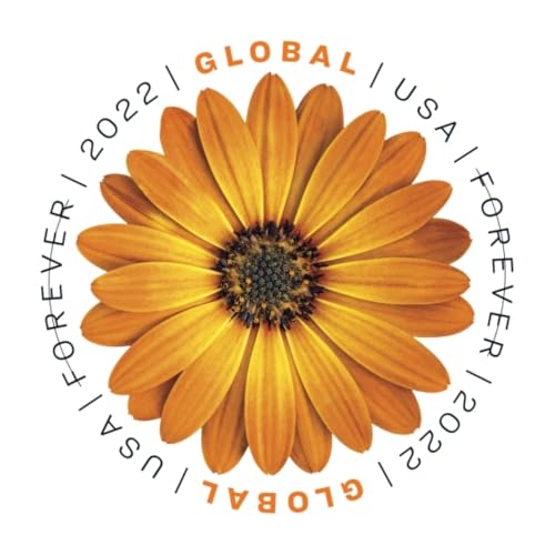 2022 US Postal Service African Daisy International Postage Stamp Sheet (10 Stamps)