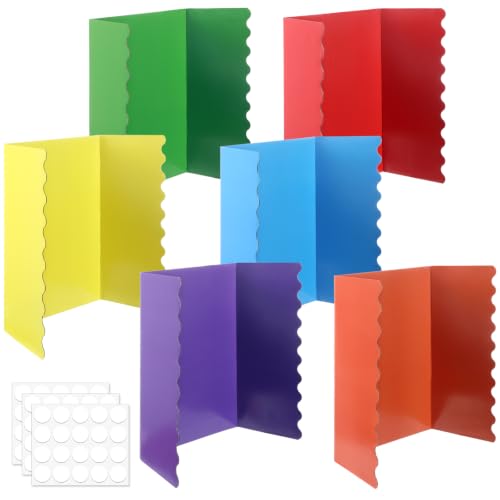 Colorful 6 Pack 24x16 Inch Tri-Fold Poster Boards for Presentations and Displays