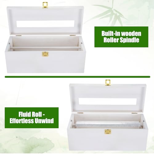 12 Inch Plastic Wrap Dispenser with Cutter & Roller for Foil