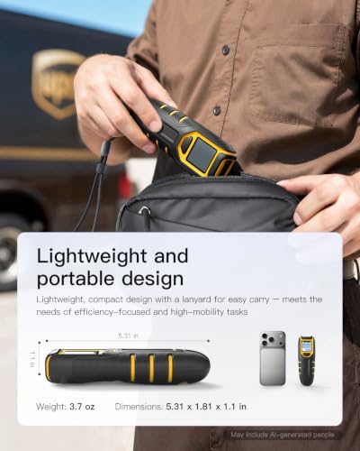 Inateck BCST-47-BK Wireless 2D Barcode Scanner with Display and Bluetooth