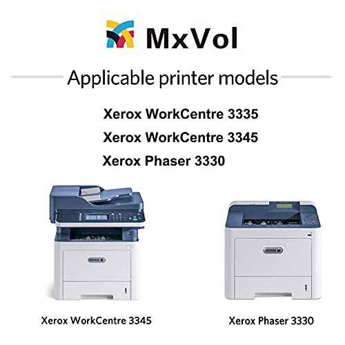MxVol Compatible WorkCentre 3335 3345 Phaser 3330 Drum Unit 101R00555 for Xerox Phaser 3330 DNI WorkCentre 3335 DNI 3345 DNI Printer Drum Cartridge, High Capacity 30,000 Pages (NO Toner)