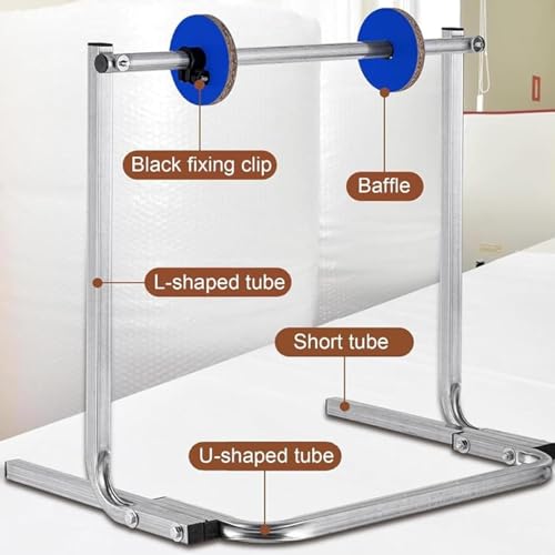 SPXTOM 40cm Steel Floor-Standing Bubble Wrap Roll Dispenser for Packing & Shipping