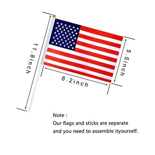 TSMD 200 Countries International World Stick Flag Small Mini Hand Held Flags,All Countries Flags,5x8 Inch