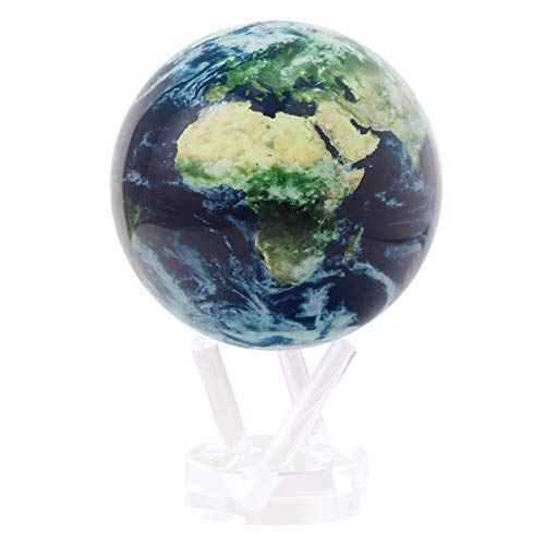 MOVA Globe Earth with Clouds ? 4.5¡± Self-Rotating Globe Powered by Light | Silent Motion, No Batteries or Wires | Unique Desk Decor or Gift for Space Lovers