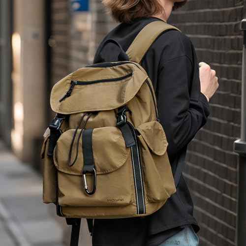 Travel Backpack for Men Women, Fits 15 Inch Laptop, Carry On Daypacks Backpacks Lightweight Hiking Backpack for Casual, Outdoor, Travel, Daily (khaki)