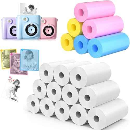 18 Rolls Kids Camera Paper Roll Refill Compatible with Most Instant Print Cameras for Kids BPA Free£¨2.24"x0.98" £©