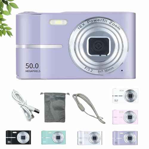 2000's Aesthetic Digital Camera, HD 1080p Portable Small Cameras, 16x Zoom Anti Shake, 2.4 Inch LCD Screen, Autofocus for Teens Adult Beginner