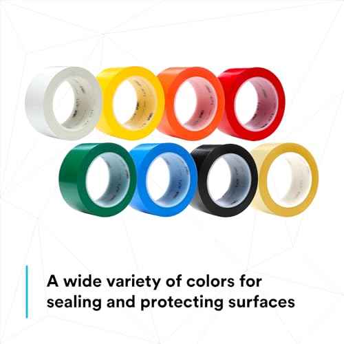 3M Vinyl Tape 471, Blue, 2 in x 36 yd, 5.2 mil