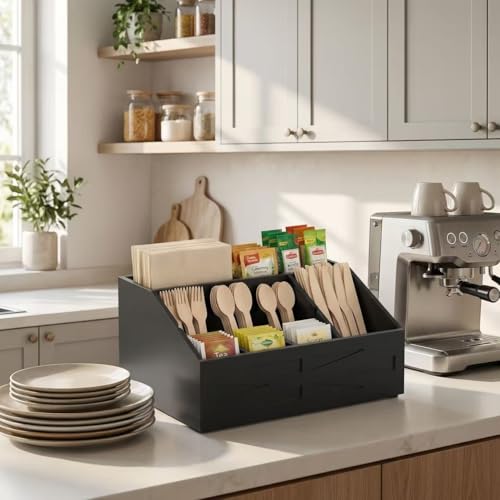 BELO VALE Large Mail Organizer Countertop - Farmhouse Desk & Kitchen Storage (Bl-1)