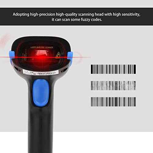Bewinner Bar Code Scanner, YHD-5100 Barcode Reader with 2.4G USB Cable, Compatible with/Android/Windows Systems - Dual Connection Modes Design,32-bit ARM