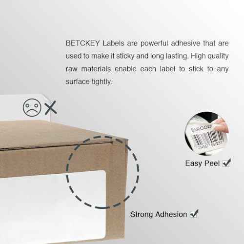 BETCKEY - Compatible DYMO 30330 (3/4" x 2") Multipurpose Labels - Compatible with DYMO Labelwriter 450, 4XL, NOT FIT 550 & 5XL [28 Rolls/14000 Labels]