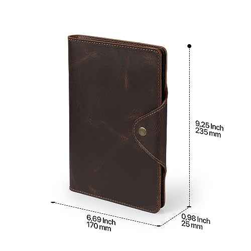 Londo Genuine Leather Portfolio ? Padfolio with Notepad & Snap Closure for Business, Office & Travel