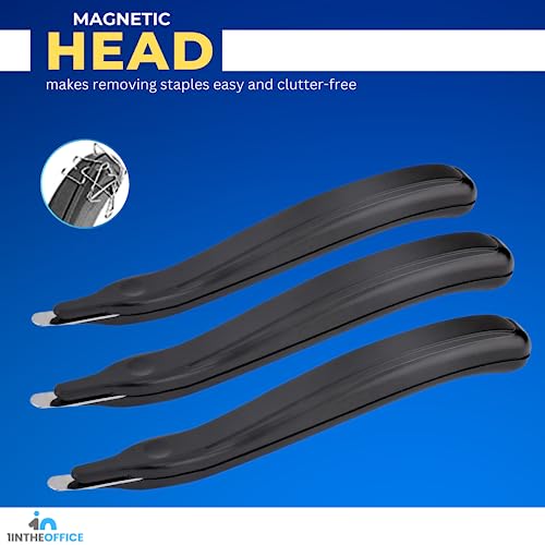 Magnetic Staple Remover Tool Kit – 6 Pack, Black, Office Supplies