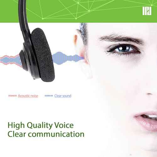 IPD Phone Headset for Office and Call Center Wired QD to RJ9 IPH-210 monaural-Compatible with with-Comapatible with Cisco landline Phones-7800/7900/8800/6945 Series