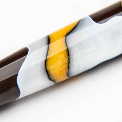 Conklin All American Ballpoint Pen in Yellowstone ? Unique Yellow, Brown & White Design ? Ideal Gift for Professionals & Pen Enthusiasts