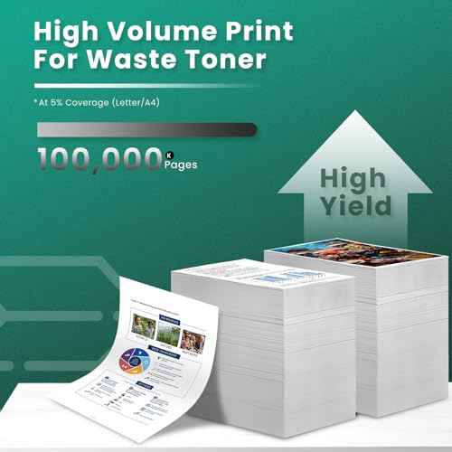 GREENBOX Compatible WT-202 Waste Toner Container Box (High Capacity) Replacement for Canon IMAGERUNNER Advance C3330i C3530i C3525i C3325i C5535i C5550i C3520i C5540i C5560i Printer (100,000 Pages)