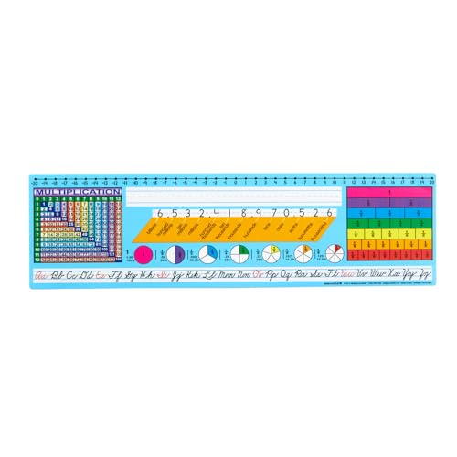 Really Good Stuff Vinyl Desktop Nameplates for Grades 3+ - Light Blue, 24 Pack