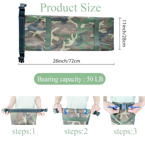 Flood Barrier Sand Bags camouflage Canvas Flood Protection Sandbags Reusable With Insert Buckle Handle Woodland Sandbags for Emergency Flood Protection Fits Doors Garages Basemen Counterweights (10)