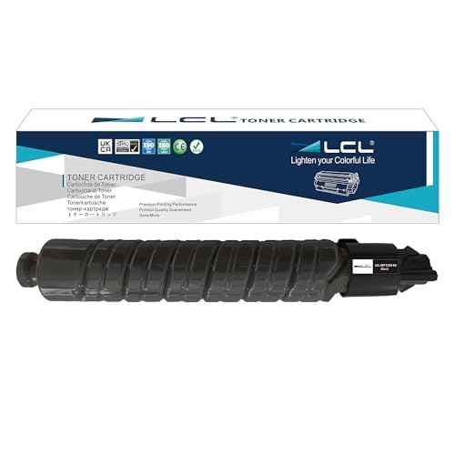 LCL Compatible Toner Cartridge Replacement for Ricoh MP C305 MP C305SP MP C305SPF 841621 Aficio MP C305 MP C305SP MP C305SPF Lanier MP C305 MP C305SP MP C305SPF Savin MP C305 MP C305SP (1-Pack Black)