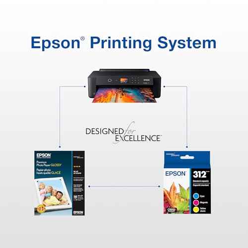 EPSON 312 Claria Photo HD Ink Standard Capacity (T312923-S) Works with Expression Photo XP-8500, XP-8600, XP-8700, XP-15000, Cyan,Magenta and Yellow