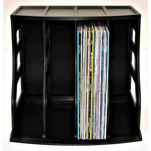 Vinyl Record Storage Holder, LP Box, Scrapbook 12x12 Paper Rack, Desktop Organizer, Ring Binder Stand, Vertical Book Shelf, Lever Arch Filing Crate, Photo Album Cube - Stackable