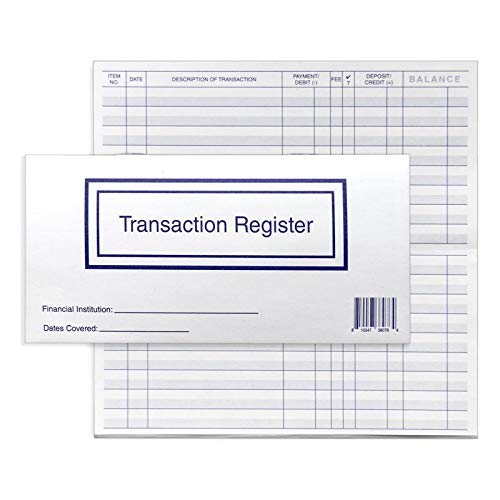 CAROUSELCHECKS 3 x 6 in Checkbook Register – 10 Pack, 2026–2028 Calendar, 27 Pages