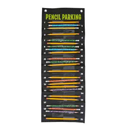 Really Good Stuff Pencil Solution Pocket Chart-Numbered Pencil Dispenser-Hanging Organizer for the Classroom-Storage Supplies for Teachers