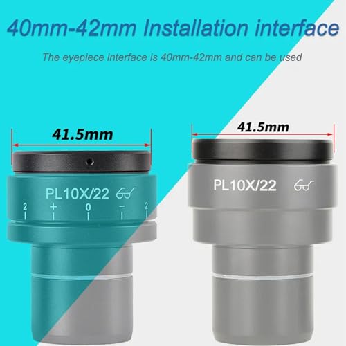 44mm Rubber Eyepiece Eyeshields for Microscope Replacement Set - Flat Angle Design