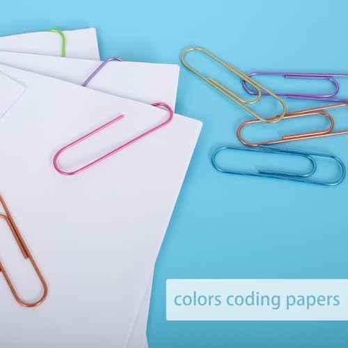 Ufmarine 42 Pcs Jumbo Paper Clips, Giant Pape Clips 4 inch for Office