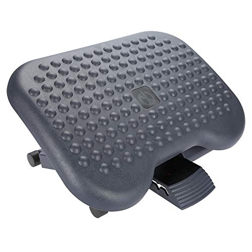 Desk Foot Rest, Tilt Adjustable Height Footrest New Pebbles Massage Portable Comfortable Foot Rest for Home Office Under Desk