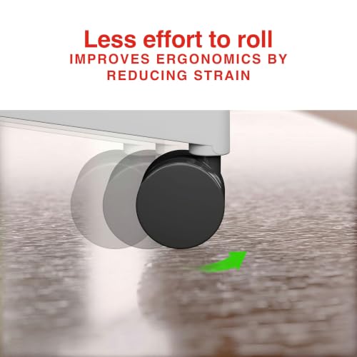 Staples Clear Office Chair Mat 46" x 60" for Hard Floors, Textured Bottom