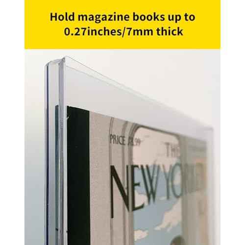 Magazine Toploaders - 7mm Thick Plastic Sleeves, 9x11.5 Top Loader Binder Magazine Protectors for Collectors, 10 Pack, (HMTL90115-10)