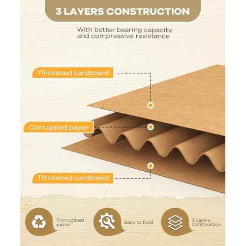 25 Pack Vinyl Record Mailers, 12" x 12" x 1" Easy Fold Album Shipping Boxes, Heavy Duty Cardboard Mailer Box for Mailing Shipping Moving Packing Storage, White