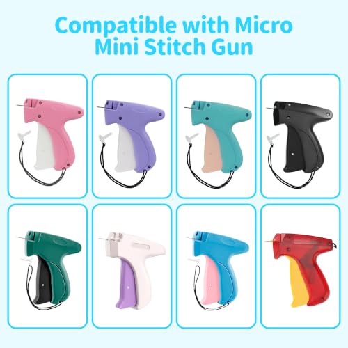 0.18 Inch Stitch Gun Refills 2000 PCS - LATILIPS (1000 Black, 1000 White) for Mini/Micro Stitching