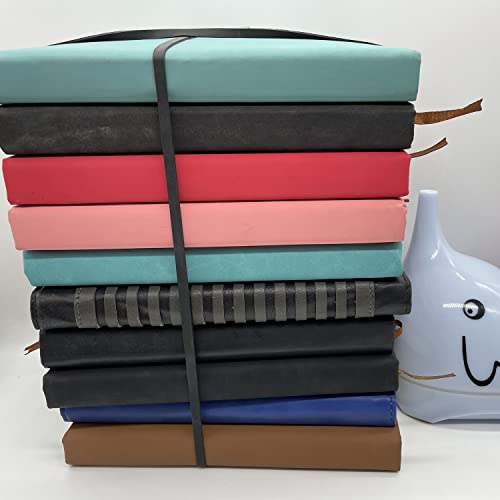 AMUU 50 Pack Large Rubber Bands 8in - Thick Elastic Office & Trash Can Ties