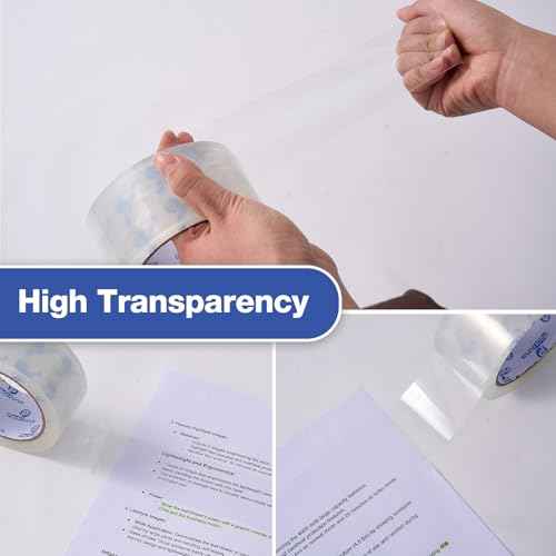 Heavy Duty Packing Tape Clear 36 Rolls, Total 2340Y, 2.5 Mil, 1.88 inch x 65 Yards, Ultra Strong Packing and Shipping Tapes