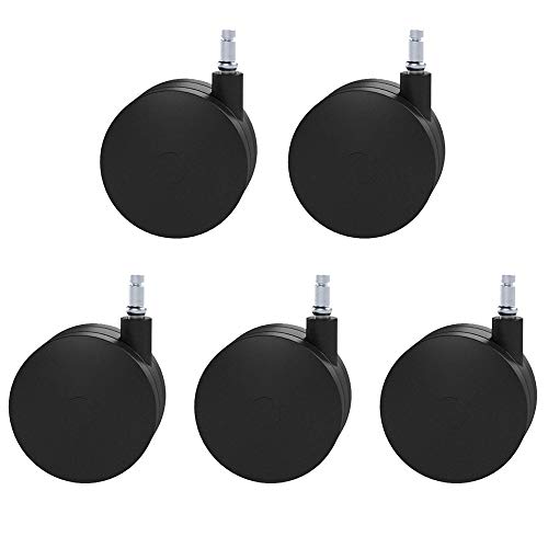 Boundless Performance Heavy Duty Chair Wheels Set of 5 - Replaces Your Chair mat, Hardwood Floor Safe - 4 inches Thick - Better Than Your Average Wheel