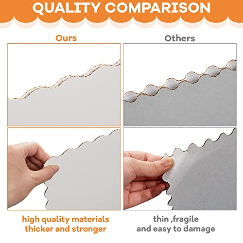 Ctosree 18 Pcs Tri Fold Poster Board Bulk, Lightweight Presentation Board, Science Fair Project Display Paperboard, Single Wall(14 x 22 Inch,White)