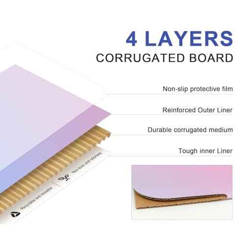 10x7x6 Medium Shipping Boxes, 30 Pack Purple Cardboard Mailer Box, Gift Boxes for Packaging Small Business