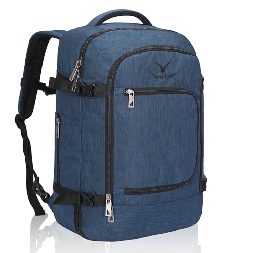 Hynes Eagle Travel Backpack 40L Flight Approved Carry on Backpack Men Large Cabin Weekender Laptop Backpack Women 15.6 inches