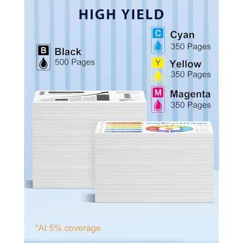 myCartridge Replacement for 232 Ink Cartridge Remanufactured for 232XL Ink Cartridges Combo Pack Compatible with XP-4200 XP-4205 WF-2930 WF 2950 Printer, 4 Pack (BK/C/M/Y)