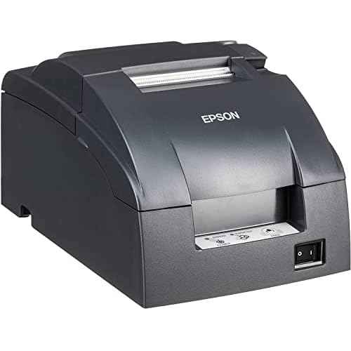 Epson TM-U220B Dot Matrix Compact POS Impact Receipt and Kitchen Label Printer - DK Port and Ethernet Connectivity - Print Speeds up to 6.0 lps, 4 Lines Per Second, Auto-Cutter, DAODYANG