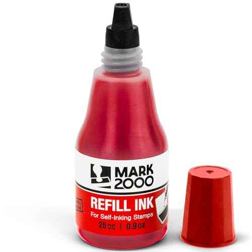 Self-Inking Refill Ink - Red - 25cc (0.9oz)