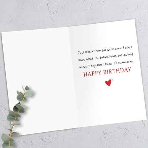 Happy Birthday Card & Gifts for Men Husband Wife Boyfriend Girlfriend Him Her Women, Romantic Birthday Decorations, Funny Bday Card