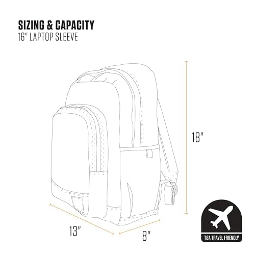 Carhartt 25L Classic Backpack Black - One Size Durable School & Travel Bag