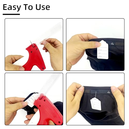 Hobanga Price Tagging Gun Kit for Clothes with 5 Needles & 1600 Barbs