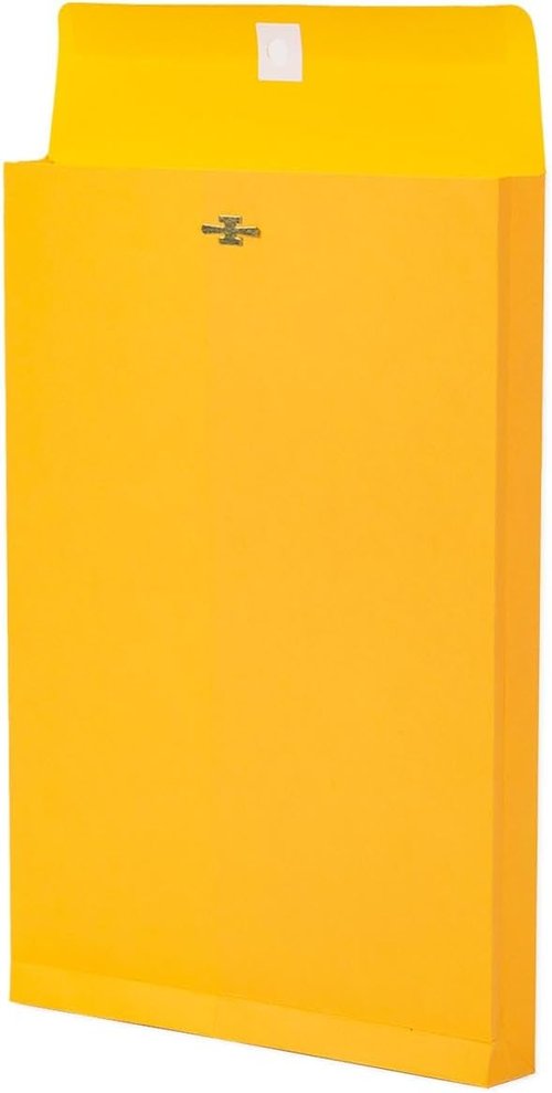 Goefun 6x9 Expanding Clasp Manila Envelopes - Heavy Duty 180 GSM Kraft, 25 Pack for Filing & Mailing