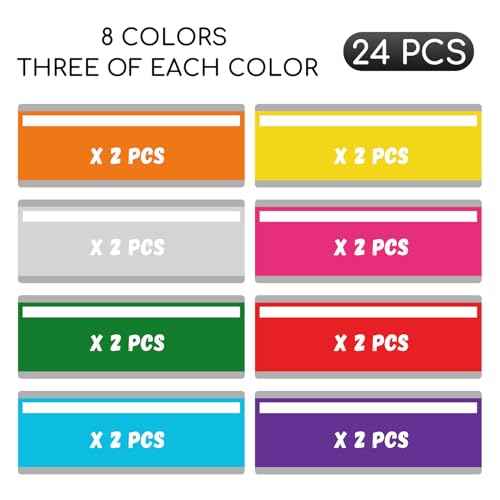 Guided Reading Strips, 24pcs Mixed Colors Highlight Overlay Bookmarks, Reading Trackers for Teachers & Kids